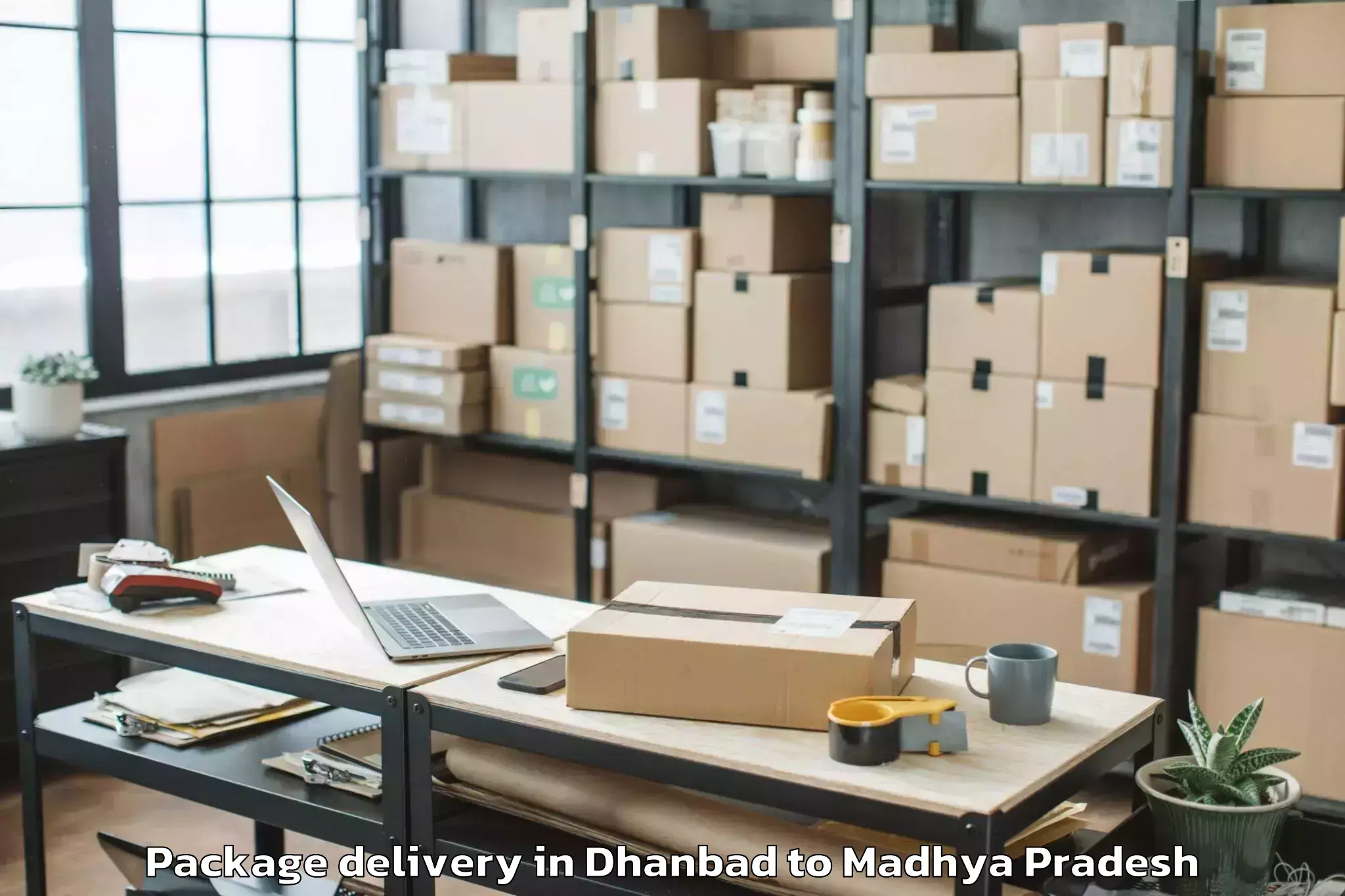 Efficient Dhanbad to Khajuraho Airport Hjr Package Delivery